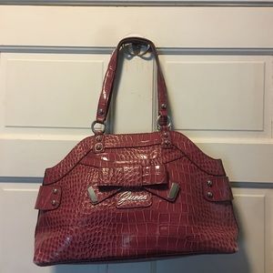 Guess Raspberry Large Purse